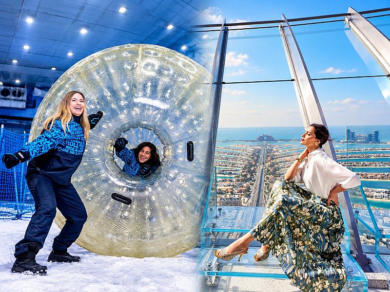 Ski Dubai Snow Plus + The View Palm Jumeirah Prime Hours