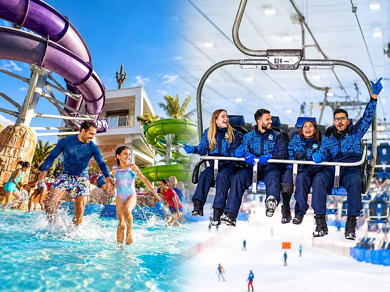 Aquaventure World + Aquarium + Ski Dubai Snow Classic