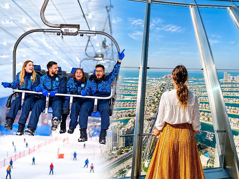 Ski Dubai Snow Classic + The View Palm Jumeirah Non Prime Hours