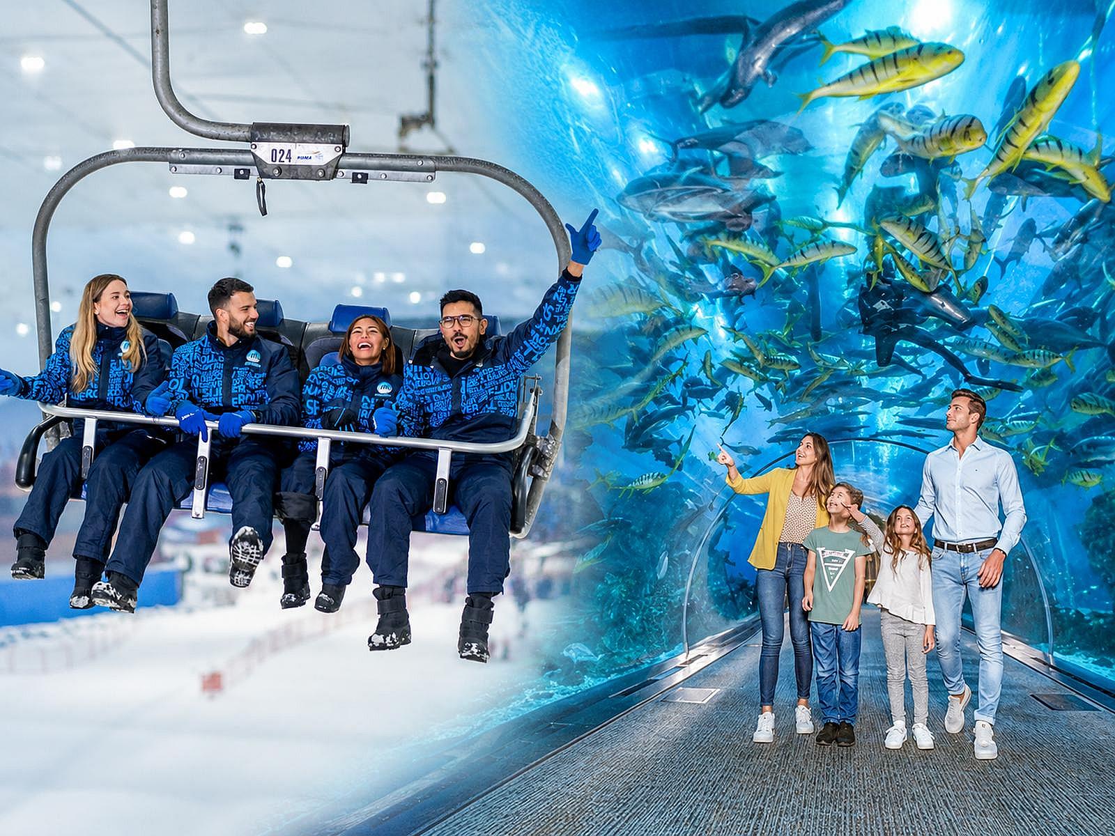 Ski Dubai Snow Classic + Dubai Aquarium & Underwater Zoo